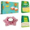 Haldiram's Nagpur Orange Burfee 500 Grams, Moong Dal(200 gm),Lite Chiwda(200 gm) with Large Diya view 1