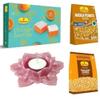 Haldiram's Nagpur Orange Burfee 500 Grams, Masala Peanuts(200 gm),Phalhari Chiwda(200 gm) with Large Diya view 1
