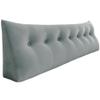 Rucener 14 lbs Thickened Wedge Pillow Headboard Body Positioner Backrest Support Triangular Headboard Pillow for Sleeping with Side Pocket Velvet King view 1