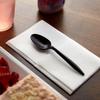 100 Plastic Spoons Black Medium Weight | Plastic Cutlery Disposable Spoons Utensils - Durable Plasticware Teaspoons Cutlery | Great For Celebrations, Parties, Travels, Events, And Everyday Use view 3