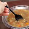100 Plastic Spoons Black Medium Weight | Plastic Cutlery Disposable Spoons Utensils - Durable Plasticware Teaspoons Cutlery | Great For Celebrations, Parties, Travels, Events, And Everyday Use view 4