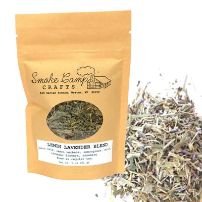 "Smoke Camp Crafts Herbal Tea Blend - Lemon Lavender Blend, 3/4 oz (21 g) - Calming and Relaxing Looseleaf Tea"