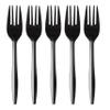100 Plastic Forks Black Medium Weight | Plastic Cutlery Disposable Forks Utensils - Durable Plasticware Cutlery | Great For Celebrations, Parties, Travels, Events, And Everyday Use view 1