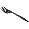 100 Plastic Forks Black Medium Weight | Plastic Cutlery Disposable Forks Utensils - Durable Plasticware Cutlery | Great For Celebrations, Parties, Travels, Events, And Everyday Use view 2