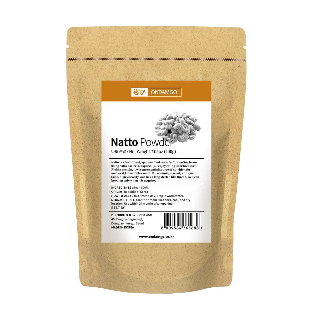 ONDAMGO Freeze-Dried Fermented Soybean Powder for Cooking & Tea  7.05 oz (200g)
