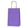 Nexmint Purple Kraft Paper Gift Bags: 96 Bulk Pack Small Gift Bags with Handle (8.5" x 5.5"). Great for Birthday, Halloween, Gifts, Holiday Party, Favor, Trick or Treat, Goodie, Candies & Special Occasions view 1