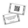 75 QR Code Promotional Items Personalized Miniatures Candy, Custom Printed Wrappers and Mini Chocolate Bars (75 Count) - Hiring / Tradeshow Table Giveaways view 2