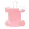 Nexmint Christmas Pink Kraft Paper Gift Bags: 96 Bulk Pack Small Gift Bags with Handle (8.5" x 5.5"). Great for Gifts, Wedding, Birthday, Shower, Love, Holiday, Party Favor, Treat, Goodie & Special Occasions view 3