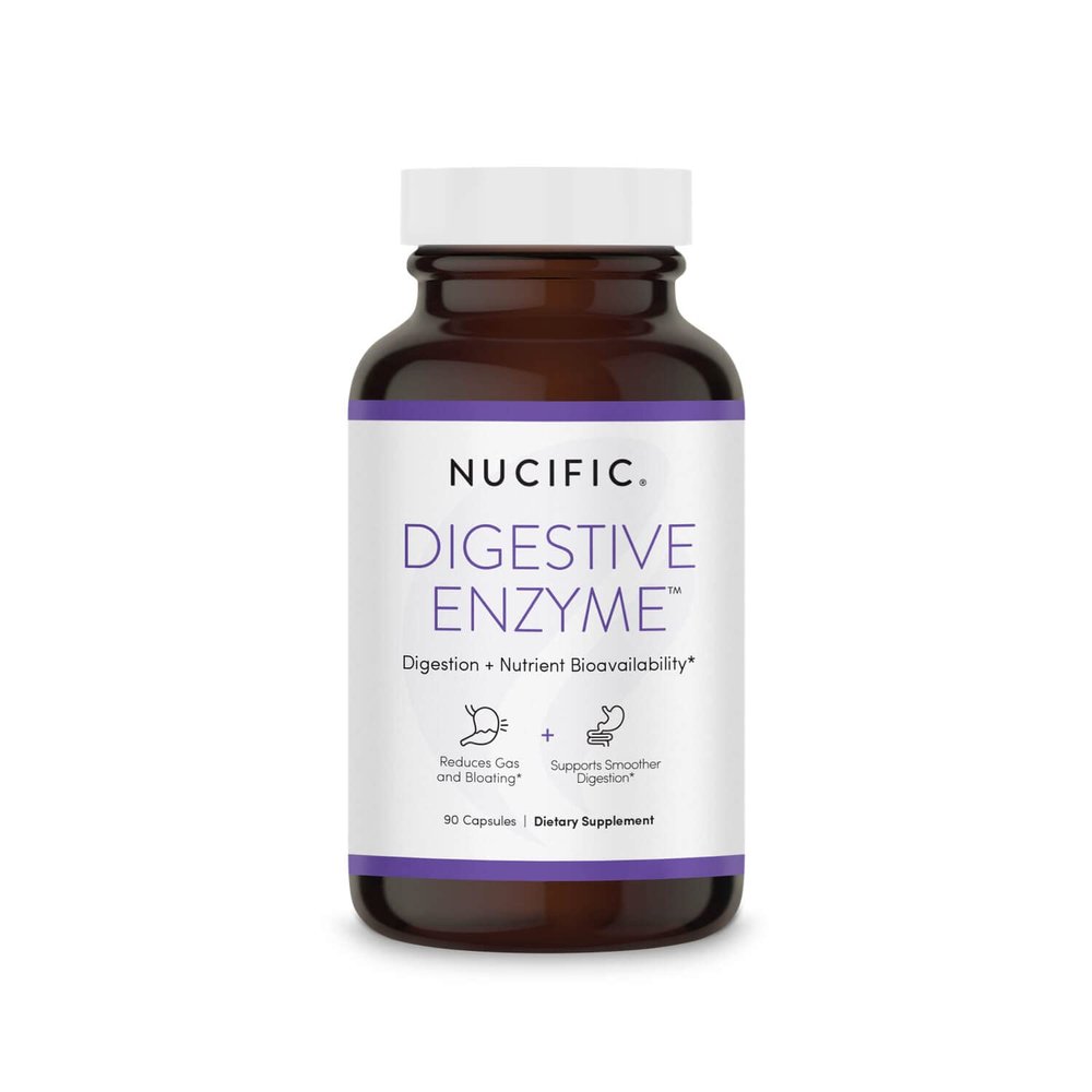 Nucific Digestive Enzyme Supplement to Support Digestion and Nutrient Bioavailability, 90 Count