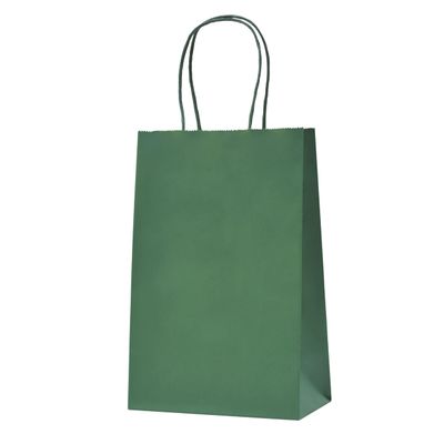 Nexmint Christmas Green Gift Bags: 96 Bulk Pack Small Gift Bags with Handle (8.5" x 5.5"). Great for Christmas, Gifts, Holidays, Party, Goodie, Candies, Appreciation & Special Occasions