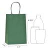 Nexmint Christmas Green Gift Bags: 96 Bulk Pack Small Gift Bags with Handle (8.5" x 5.5"). Great for Christmas, Gifts, Holidays, Party, Goodie, Candies, Appreciation & Special Occasions view 2
