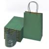 Nexmint Christmas Green Gift Bags: 96 Bulk Pack Small Gift Bags with Handle (8.5" x 5.5"). Great for Christmas, Gifts, Holidays, Party, Goodie, Candies, Appreciation & Special Occasions view 4
