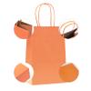 Nexmint Orange Kraft Paper Gift Bags: 96 Bulk Pack Small Gift Bags with Handle (8.5" x 5.5"). Great for Birthday, Easter, Halloween, Gifts, Holiday Party, Favor, Trick or Treat, Goodie, Candies & Special Occasions view 3
