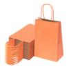 Nexmint Orange Kraft Paper Gift Bags: 96 Bulk Pack Small Gift Bags with Handle (8.5" x 5.5"). Great for Birthday, Easter, Halloween, Gifts, Holiday Party, Favor, Trick or Treat, Goodie, Candies & Special Occasions view 4