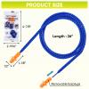 TICONN 48 Pairs Reusable Silicone Ear Plugs for Sleeping Noise Cancelling, 25dB NRR Corded Earplugs for Study Concentration Travel (48 Pairs) view 2