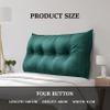 Rucener Rectangular Headboard Reading Body Pillow Large Cushion Removable Headboard Backrest Reading Pillow Headboard Gift for Mom Cyan Full view 3