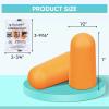 TICONN 200 Pairs Ear Plugs, 32dB Noise Reduction Earplugs for Sleeping Hearing Protection Travel Study Concentration Construction Site (200 Pairs) view 2
