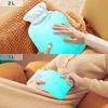 UMIRIKO Gradient Turquoise Hot Water Bottle 2 Liter with Cover,Hot Water Bag for Hot and Cold Compress, Hand Feet Warmer Gradient Turquoise view 4