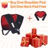 TUOB Red & Infrared Light Therapy for Shoulder & Neck, Home Use 850nm Shoulder & 880nm Neck Pad, Full Cover Light Therapy for Pain Relief & Muscle Relaxation view 2