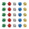 Healifty 100pcs Xmas Decorative Self-Adhesive Flowers for Wrapping Holiday Decor Party and Wedding Decorations Simulated Flower Ornaments view 1