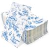 Gift Boutique 100 Blue Tuscan Guest Napkins Decorative Hand Towels 3 Ply Disposable Paper Tuscany Pagoda Napkins for Bathroom Toilet Powder Room Holiday Wedding Bridal Shower Dinner Party Napkin Towel view 4