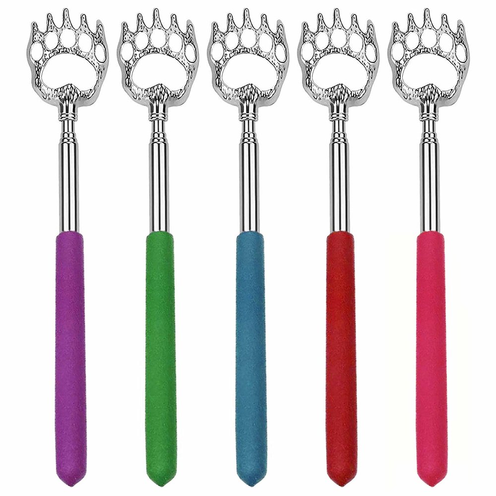 1 Telescopic Bear Claw Back Scratcher Long Hand Instant Itch Relief Massager 22"