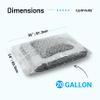 12 Count - Large Plastic Bags With Zipper Top, 20 Gallon Size 24" x 32", Extra Large Storage Bags, For Clothes, Travel, Moving, BPA-Free, Heavy Duty 3-Mil Thick view 2
