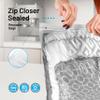 12 Count - Large Plastic Bags With Zipper Top, 20 Gallon Size 24" x 32", Extra Large Storage Bags, For Clothes, Travel, Moving, BPA-Free, Heavy Duty 3-Mil Thick view 3