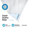 12 Count - Large Plastic Bags With Zipper Top, 20 Gallon Size 24" x 32", Extra Large Storage Bags, For Clothes, Travel, Moving, BPA-Free, Heavy Duty 3-Mil Thick view 4