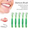 Betued 5pcs Green Denture Brush Set - Soft & Flexible Fit - Manual Denture Cleaning Brushes view 3