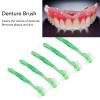 Betued 5pcs Green Denture Brush Set - Soft & Flexible Fit - Manual Denture Cleaning Brushes view 4