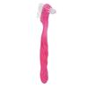 HURRISE Denture Brush, False Teeth Brush, Soft Bristles, Pink, Double Sided, Ergonomic Handle, Removes 99% Plaque, Portable, Suitable for Home & Travel view 3