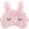 BE Cute Plush Sleep Mask Unicorn Cat Panda Bunny Kids Girls Women Gift Blindfold Eye Cover (Pink Bunny) view 1