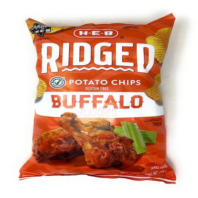 HEB Ridged Buffalo Flavored Potato Chips 9oz - 1 bag