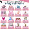 The Bloom First Period Kit for Girls 9-10-12-14 for School | Menstrual Starter Kit Essentials for Tween Girls | First Periods Teen Gifts Box with Pads, Wipes, Educational E-Book & More (48 PCs) view 3