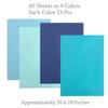 allydrew Tissue Paper 20 x 28 Inch for Gift Wrapping, Arts & Crafts, Paper Flowers, Garlands, Tassels (60 Sheets), Blue view 2