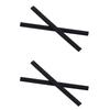 Caulo Replacement Kit of Temple Ear Socks and Nose Pads Compatible with Oakley Tincup OX3184 Glass Sunglass Frames (Black Earsocks Only - 2 Pairs) view 1