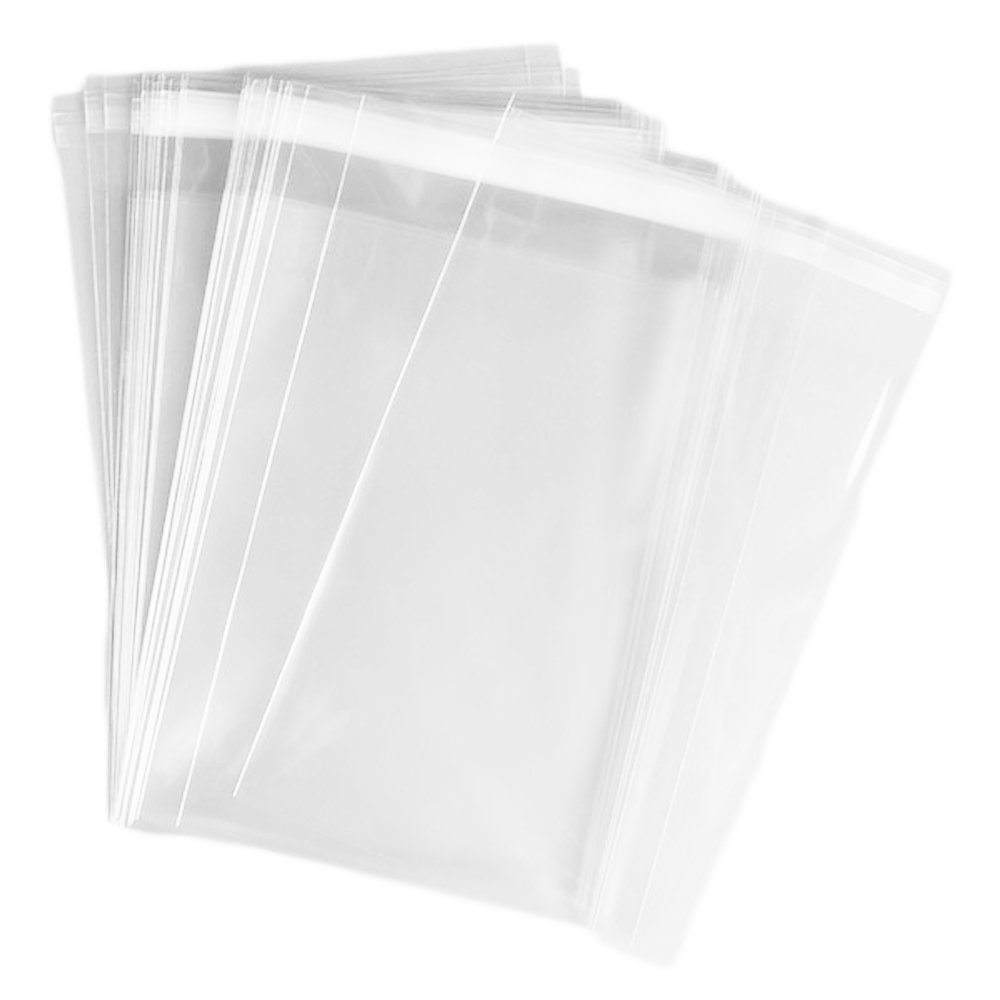 N'icePackaging - 100 Qty 3" x 9" Clear Flat Cello/Cellophane Bags 1.6 Mil - Good for Candies, Cookies, Bakery Goods, Soap, Other Treats - Storage and Sales - Re-Sealable
