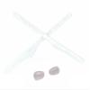 Caulo Replacement Kit of Temple Ear Socks and Nose Pads Compatible with Oakley Keel Tech OX3122 Glass Eyeglass Frames (Milky White w Clear Nose Pads - 1 Set) view 1