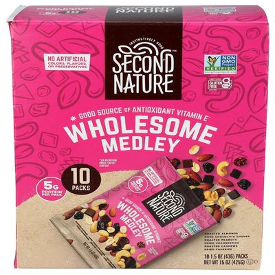 Second Nature Wholesome Medley Trail Mix 10 Pack, 15 Oz