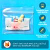 3 mil Strong, Flexible, Comfortable.The Pill Bag Medicine Pill Organizer, Resealable, Disposable Pouches for Vitamins, Gummies, Plastic Bags Travel, Walks, Exercise, Clean,Standard Size100 Count view 3