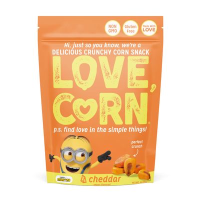 LOVE CORN Vegan Cheesy Crunchy Corn, 4 OZ