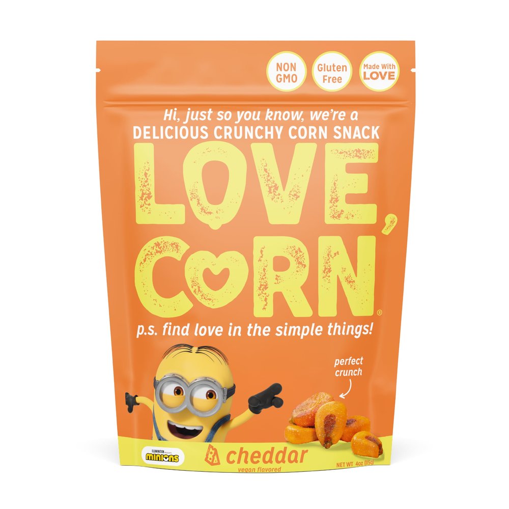 LOVE CORN Vegan Cheesy Crunchy Corn, 4 OZ