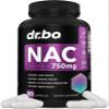 NAC Supplement N-Acetyl Cysteine Pills - 750mg N Acetyl Cysteine Pure Vitamin Capsule - Daily Liver Support Formula for Lung Cleanse Health, Kidney Detox, Brain & Respiratory Supplements - 90 Capsules view 1