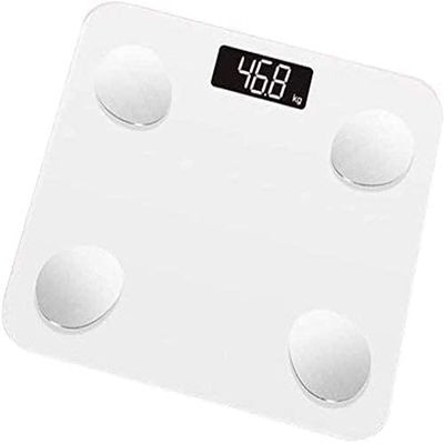 DULASP Digital Body Weight Bathroom Scale Weighing Scale, Backlit Display, 400 Pounds, Glass, USB Charging Electronic Weighing