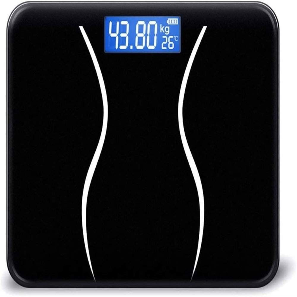 DULASP High Precision Digital Body Weight Bathroom Scale with Ultra Wide Platform and Easy-to-Read Backlit LCD, 440 Pounds