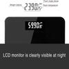 DULASP Weight Scale, Precision Digital Body Bathroom Scale with Step-On Technology, 6mm Tempered Glass Easy Read Backlit LCD Display, 400 Pounds, Black view 3