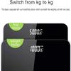 DULASP Weight Scale, Precision Digital Body Bathroom Scale with Step-On Technology, 6mm Tempered Glass Easy Read Backlit LCD Display, 400 Pounds, Black view 4
