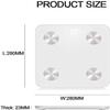 DULASP Digital Bathroom Scale, Highly Accurate Body Weight Scale with Lighted LED Display, Round Corner Design, 400 lb, White view 2