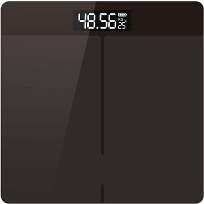 DULASP Digital Body Weight Scale, Bathroom Scale with Large Backlit Display, Step-On Technology, Ultra Slim Design, Black